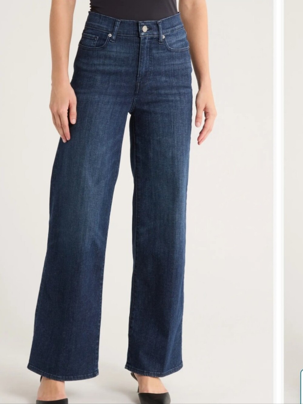 Frame Le Slim Palazzo High-Rise Wide-Leg Women’s Jeans - Blue Size 32